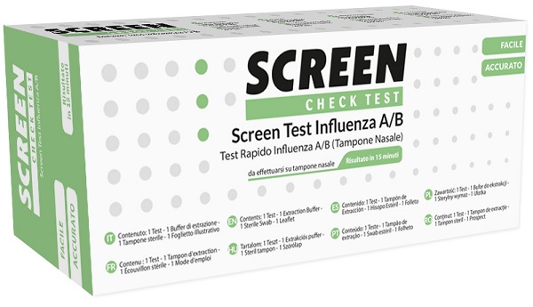 SCREEN TEST RAPIDO VIRUS INFLUENZA A/B TAMPONE NASALE/FARINGEO - Newepa Srl