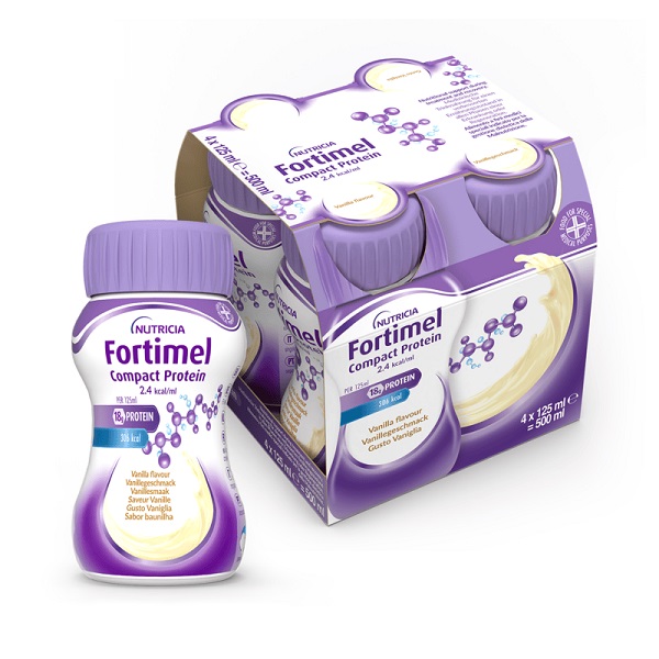 FORTIMEL COMPACT PROTEIN VANIGLIA 4 BOTTIGLIE DA 125 ML - Newepa Srl