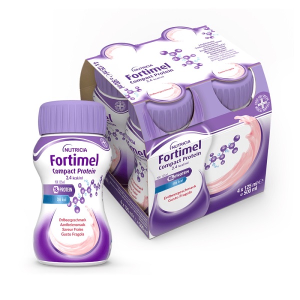 FORTIMEL COMPACT PROTEIN FRAGOLA 4 BOTTIGLIE 125 ML - Newepa Srl