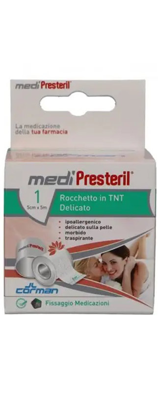 CEROTTO IN ROCCHETTO IN TNT MEDIPRESTERIL DELICATO M5X5CM - Newepa Srl