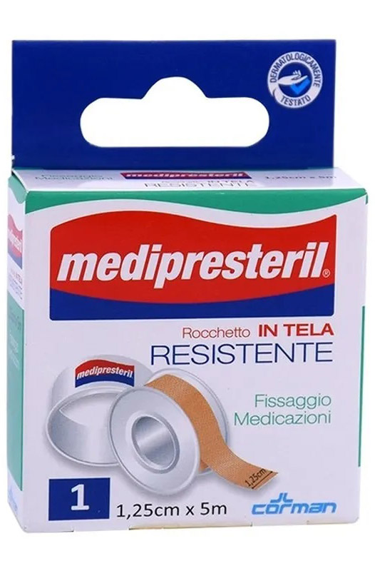 CEROTTO IN ROCCHETTO MEDIPRESTERIL IN TELA RESISTENTE M5X1,25CM - Newepa Srl