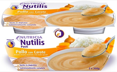 NUTILIS PASTI POLLO CON CAROTE 2 X 300 G - Newepa Srl