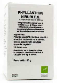 PHYLLANTHUS NIRURI ESTRATTO SECCO 60 CAPSULE - Newepa Srl