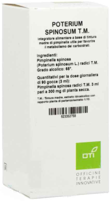 POTERIUM SPINOSUM TINTURA MADRE GOCCE 100ML - Newepa Srl