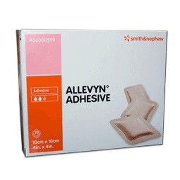 MEDICAZIONE ALLEVYN ADHESIVE 10 CM X 10 CM 10 PEZZI - Newepa Srl