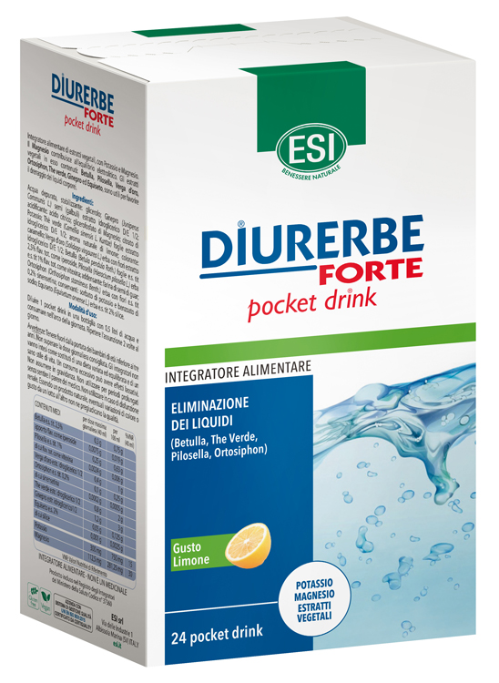 ESI DIURERBE FORTE POCKET DRINK LIMONE 24 X 20 ML - Newepa Srl