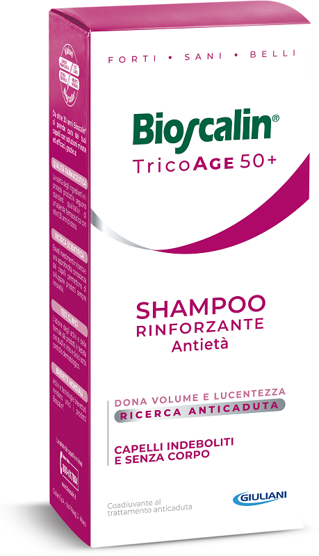 BIOSCALIN TRICOAGE SHAMPOO RINFORZANTE ANTIETA' 200 ML - Newepa Srl