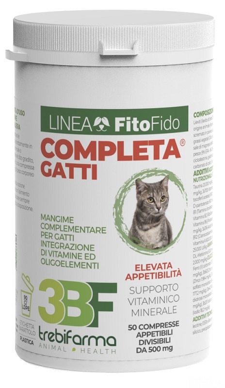 COMPLETA GATTI 50 COMPRESSE BARATTOLO 25 G - Newepa Srl