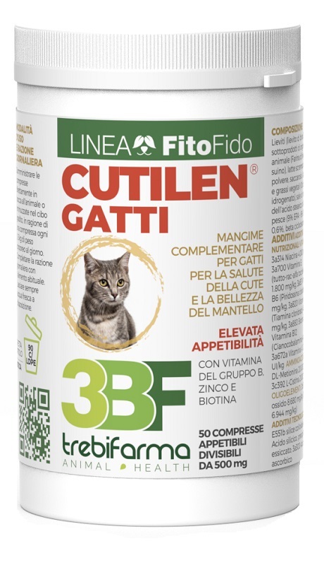 CUTILEN GATTI 50 COMPRESSE BARATTOLO 25 G - Newepa Srl