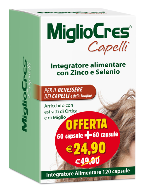 MIGLIOCRES 60+60 CAPSULE 60 G PROMOZIONE - Newepa Srl