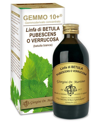 GEMMO 10+ BETULLA B LINFA 200 ML LIQUIDO ANALCOLICO - Newepa Srl