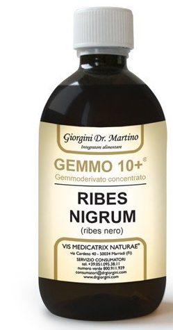 GEMMO 10+ RIBES NERO 500 ML LIQUIDO ANALCOLICO - Newepa Srl