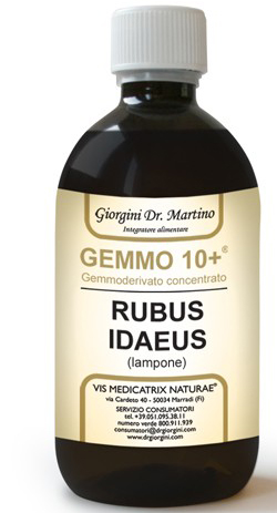 GEMMO 10+ GEMMODERIVATO CONCENTRATO LIQUIDO ANALCOLICO RUBUS IDEAUS LAMPONE 500 ML - Newepa Srl