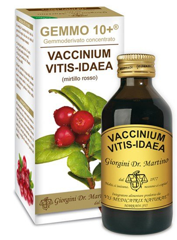 GEMMO 10+ MIRTILLO ROSSO LIQUIDO ANALCOLICO 100 ML - Newepa Srl