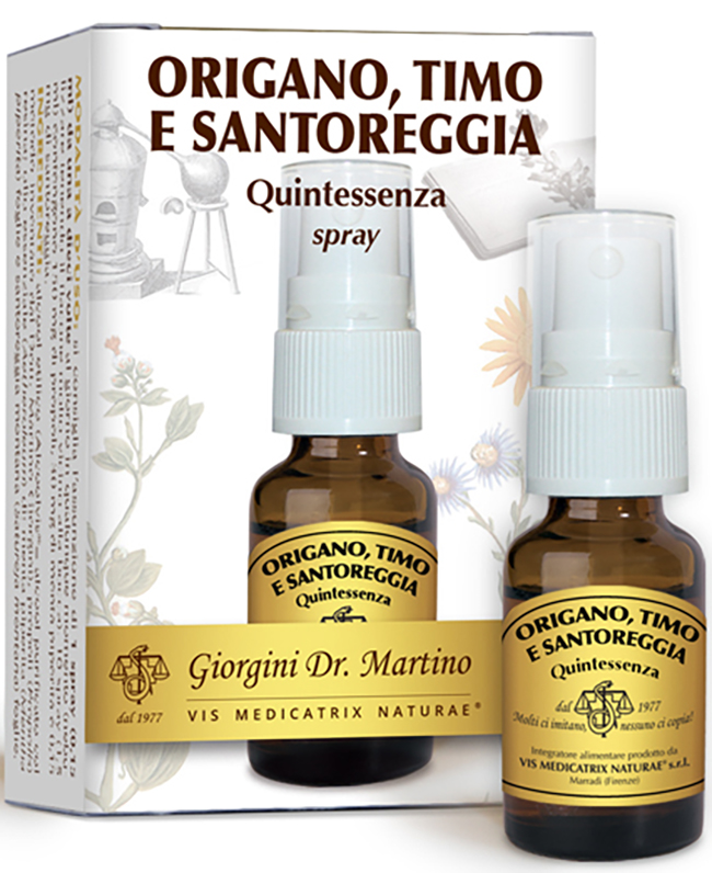 ORIGANO TIMO SANTOREGGIA QUINTESSENZA SPRAY 15 ML - Newepa Srl