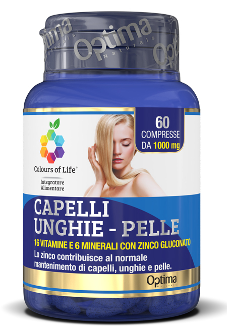 COLOURS OF LIFE CAPELLI UNGHIE PELLE 60 COMPRESSE 1000 MG - Newepa Srl