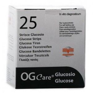 STRISCE MISURAZIONE GLICEMIA OGCARE 25 PEZZI - Newepa Srl