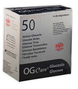 STRISCE MISURAZIONE GLICEMIA OGCARE 50 PEZZI - Newepa Srl