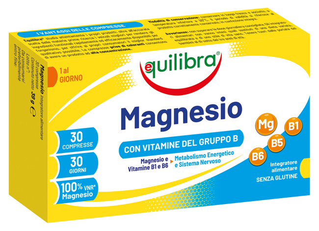 MAGNESIO CON VITAMINE GRUPPO B 30 COMPRESSE - Newepa Srl
