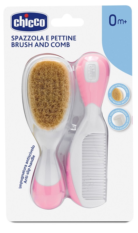 CHICCO SPAZZOLA + PETTINE ROSA - Newepa Srl