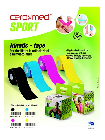 CEROXMED SPORT KINETIC TAPE BLU 1 PEZZO - Newepa Srl