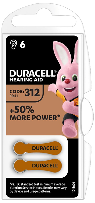 DURACELL EASY TAB 312 MARRONE BATTERIA PER APPARECCHIO ACUSTICO - Newepa Srl