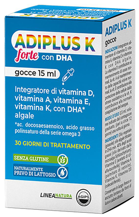 ADIPLUS K FORTE CON DHA GOCCE FLACONCINO 15 ML - Newepa Srl