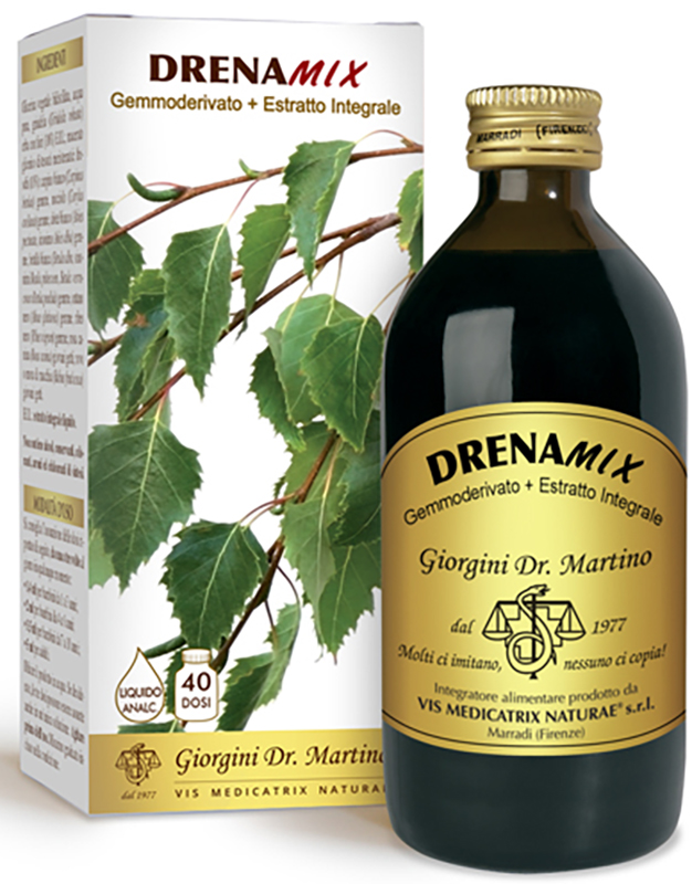 DRENAMIX GEMMODERIVATO + ESTRATTO INTEGRALE SENZA ALCOOL 200 ML 40 DOSI - Newepa Srl