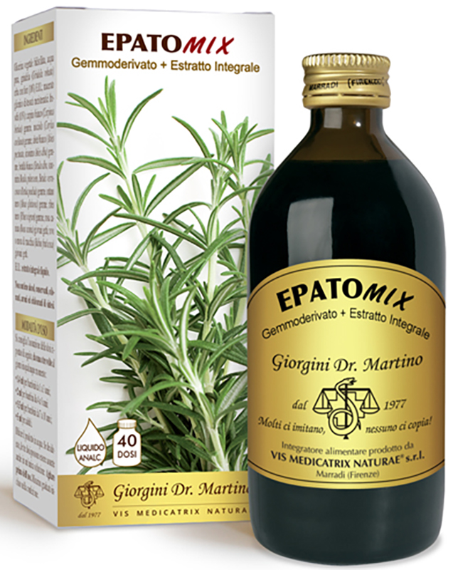 EPATOMIX GEMMODERIVATO + ESTRATTO INTEGRALE SENZA ALCOOL 200 ML - Newepa Srl
