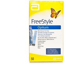 STRISCE MISURAZIONE GLICEMIA FREESTYLE OPTIUM TEST STRIPS 50 PEZZI SENZA CALIBRAZIONE - Newepa Srl