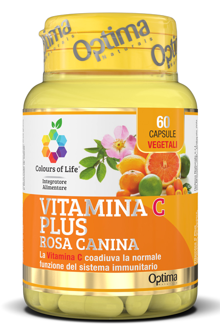 COLOURS OF LIFE VITAMINA C PLUS ROSA CANINA 60 CAPSULE VEGETALI 724 MG - Newepa Srl