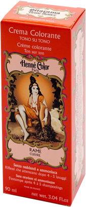 HENNE NUANCE ROSSO RAME NATURALE CUIVRE CREMA HENNE COLOR CREMA COLORANTE PRONTA ALL'USO - Newepa Srl