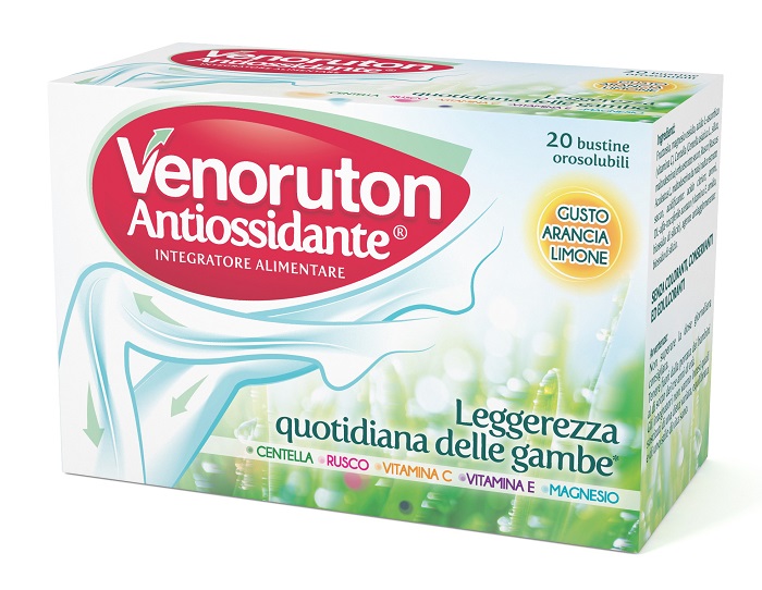 VENORUTON ANTIOSSIDANTE 20 BUSTINE OROSOLUBILI MONODOSE - Newepa Srl