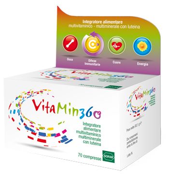 VITAMIN 360 MULTIVITAMINICO MULTIMINERALE 70 COMPRESSE ASTUCCIO 93,10 G - Newepa Srl