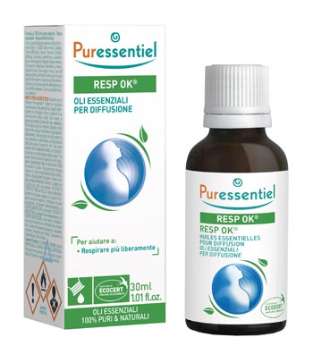 MISCELA RESP OK OLI ESSENZIALI PER DIFFUSIONE 30 ML PURESSENTIEL ECOCERT - Newepa Srl