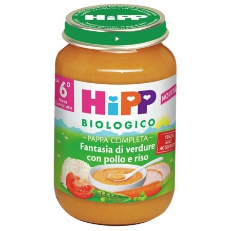 HIPP BIO PAPPA PRONTA FANTAS VERD POLLO RISO 190 G - Newepa Srl
