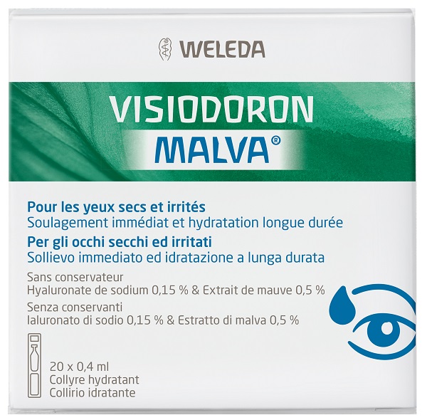 GOCCE OCULARI VISIODORON MALVA 20 MONODOSE DA 0,4 ML - Newepa Srl