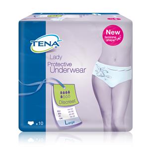 PANNOLONE A MUTANDINA ASSORBENTE TENA SILHOUETTE BLANC LARGE 10 PEZZI - Newepa Srl