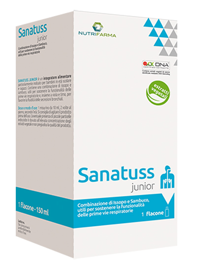 NUTRIFARMA SANATUSS JUNIOR 150 ML - Newepa Srl