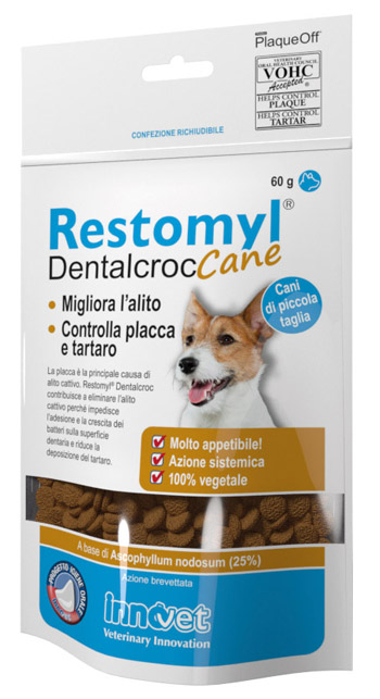 RESTOMYL DENTALCROC CANI PICCOLA TAGLIA BUSTA 60 G - Newepa Srl