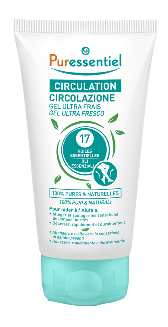 PURESSENTIEL GEL ULTRA FRESCO CIRCOLAZIONE 17 OLI ESSENZIALI 125 ML - Newepa Srl