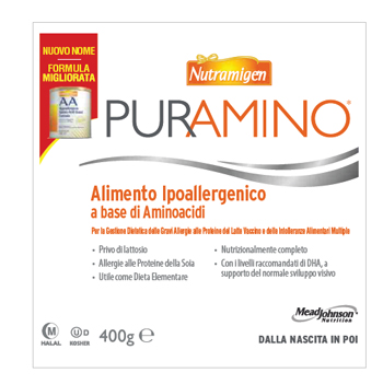 NUTRAMIGEN PURAMINO BARATTOLO 400 G - Newepa Srl