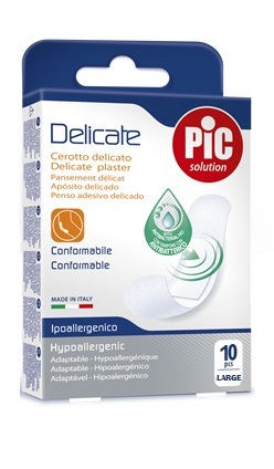 CEROTTO PIC DELICATE 25X72 MM ANTIBATTERICO 10 PEZZI - Newepa Srl