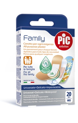 CEROTTO PIC STRIP FAMILY 20 PEZZI ANTIBATTERICO CON TAMPONE - Newepa Srl