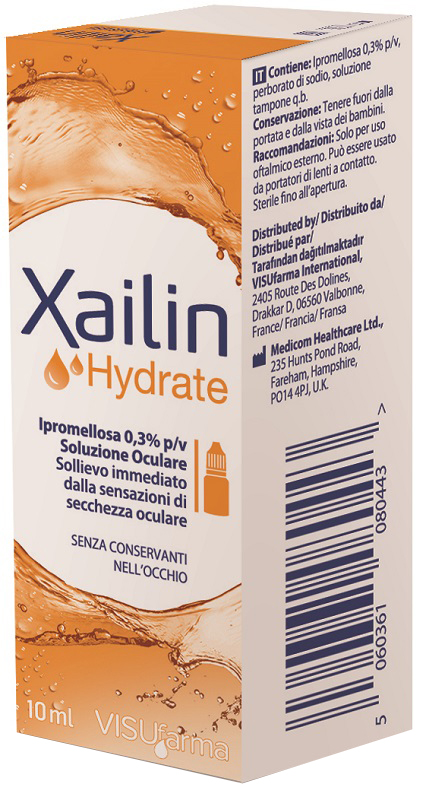 XAILIN HYDRATE GOCCE OCULARI IPROMELLOSA 0,3% FLACONE MULTIDOSE 10 ML - Newepa Srl