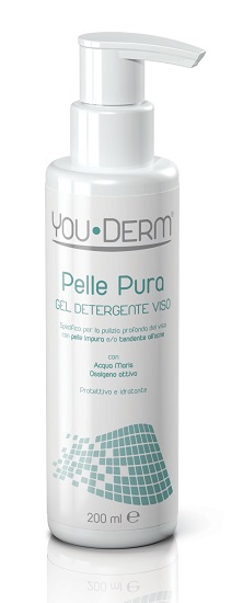 YOUDERM PELLE PURA GEL DETERGENTE VISO 200 ML - Newepa Srl