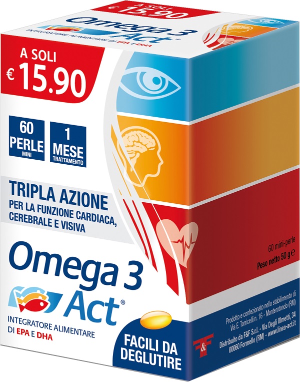 OMEGA 3 ACT 540MG 60 PERLE MINI - Newepa Srl
