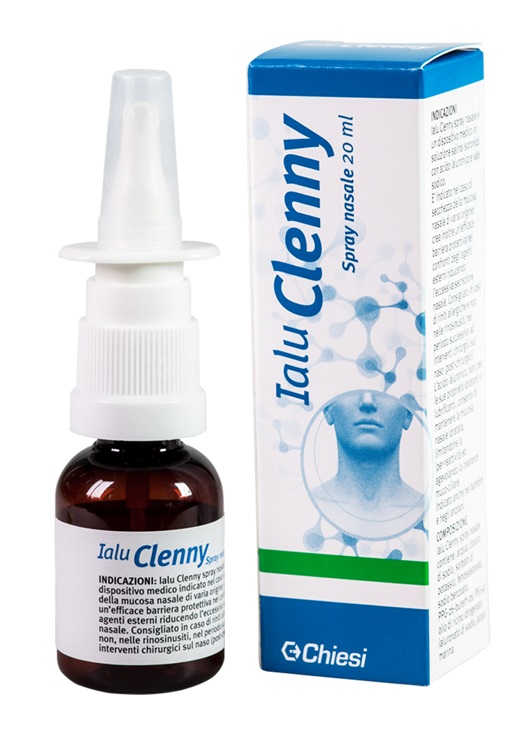 IALU CLENNY SPRAY NASALE SOLUZIONE SALINA ISOTONICA CON ACIDO IALURONICO E SALE SODICO 20 ML - Newepa Srl