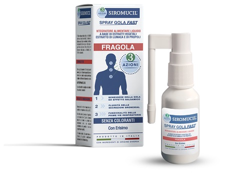 SIROMUCIL 3 AZIONI SPRAY GOLA FAST 15 ML - Newepa Srl
