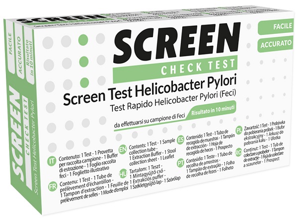 SCREEN TEST RAPIDO ANTIGENI HELICOBACTER PYLORI FECI UMANE - Newepa Srl
